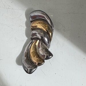 Vintage David Varsano 925 Sterling Electroform Modernest 2-tone Brooch/Pendant